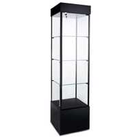 Square Tower Display Case BLACK